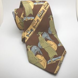 Here’s johnny. VTG Johnny Carson Retro ArtDeco Design Necktie Rare find